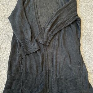 J. Jill Black Knit Cardigan